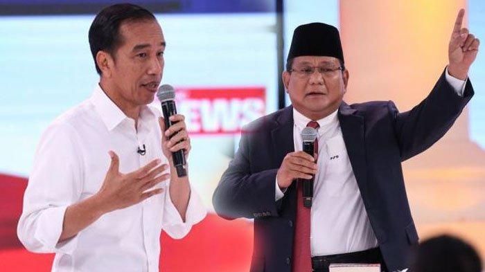 Calon Presiden Periode 2019-2024, Joko Widodo dan Prabowo Subianto (Gambar: tribunnews.com)