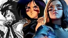 Perubahan Alita dari manga sampai animasi 3D. Sumber : IGN.com