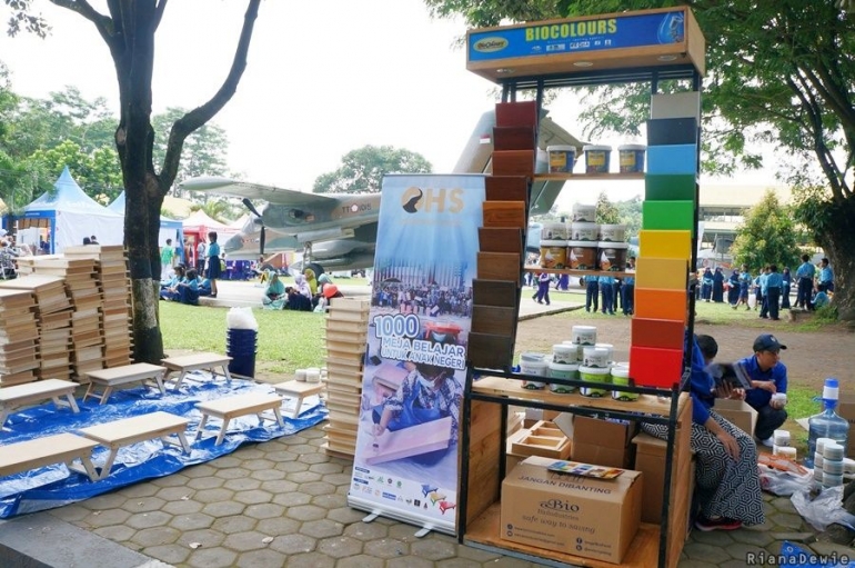 Persiapan event melukis