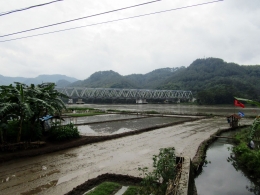 Jembatan di sekitar Sungai Logawa. - Dokumen Pribadi