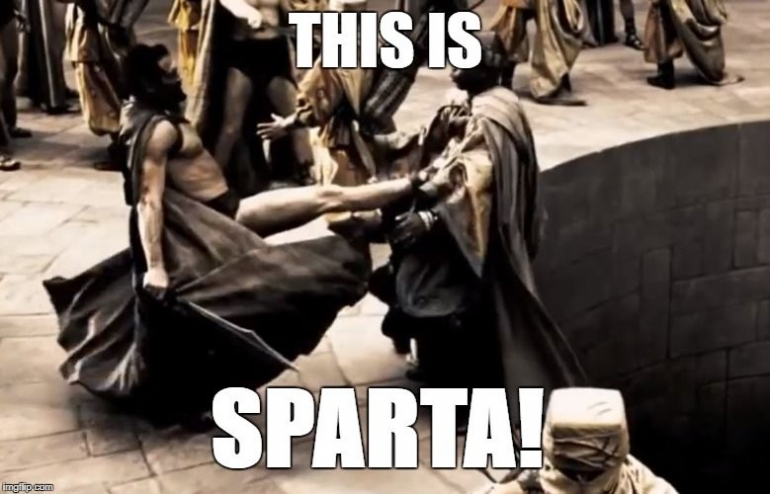 This Is Sparta (foto : mgflip.com/i/23oybe)