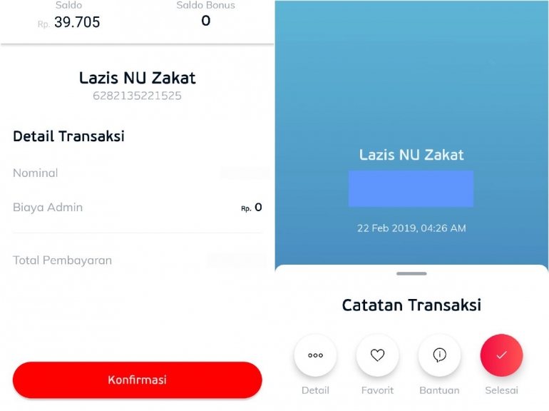 Fitur dan cara bertransaksi menggunakan LinkAja secara umum sama dengan TCash (dok. pri).