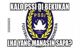 Meme bentuk kekecewaan kepada pssi sumber : IDN times