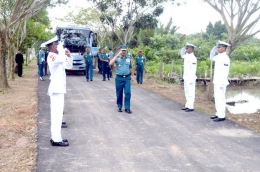 Laksamana TNI Siwi Sukma Adji, S.E., M.M. Menerima Jajar Kehormatan. Dokpri.