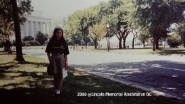 (Dokumentasi pribadi) Menuju ke Lincoln Memorial dari Jefferson Memorial