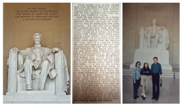 Patung Abraham Lincoln dengan 
