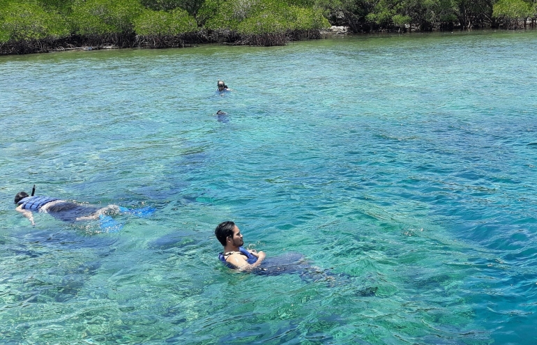 Lokasi Snorkeling I di dekat Dermaga Pulau Menjangan | Dok. Pribadi (21/02/2019)