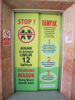 Pintu Masuk Lift. Sumber : RS Cahaya Kawaluyaan - Kab Bandung Barat (25/02/19)