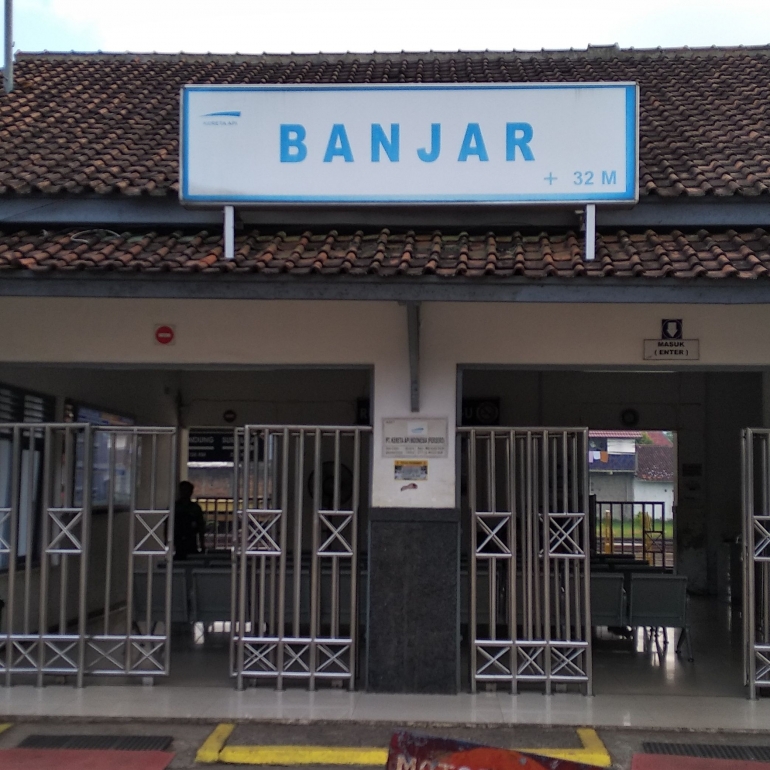 Foto Stasiun Kereta Banjar. (Foto: Dokumentasi Pribadi)