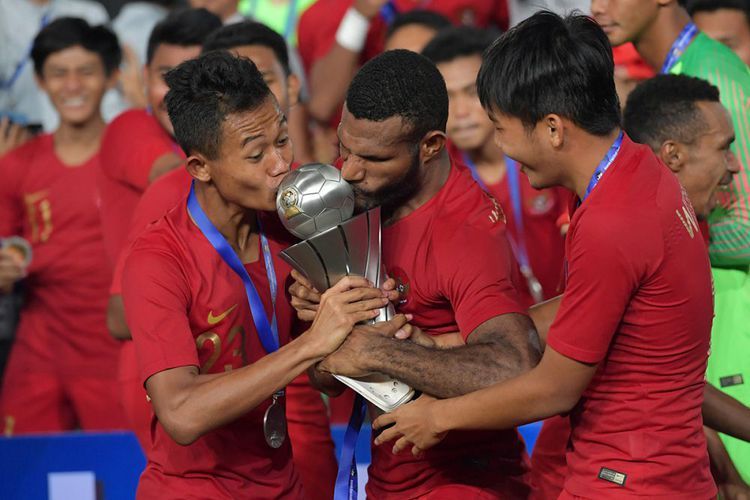 Timnas Indonesia U-22 Juara Piala AFF 2019 | Sumber gambar: Kompas Bola