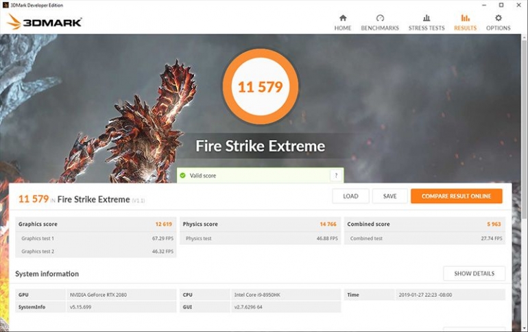 Fire Strike Extreme (dok: Msi)