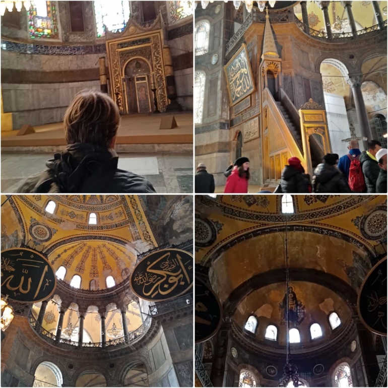 Mosaik peradaban, budaya, dan agama di Hagia Sophia (Dok ABH)