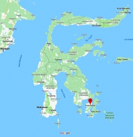 Lokasi Pulau Muna (Sumber: google maps).