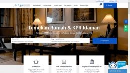 Tangkapan layar halaman muka website BTN Properti (btnproperti.co.id)