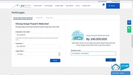 Fitur simulasi perhitungan harga properti (btnproperti.co.id).