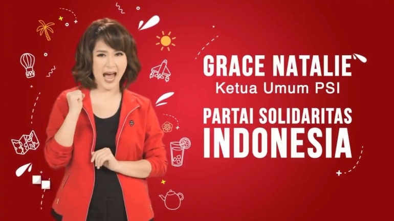tangkapan layar iklan Partai Solidaritas Indonesia. (@psi_id)