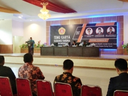 Wabup Bantaeng membuka Temu Karya Karang Taruna 2019 Kabupaten Bantaeng (28/02/2019).