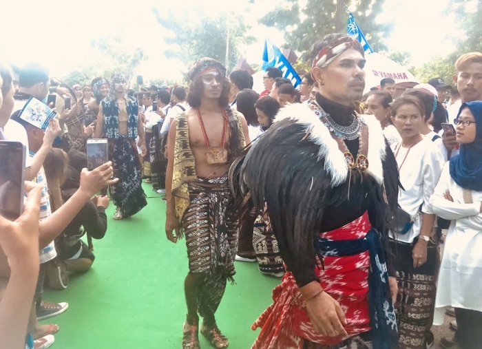 Sumber: dokpri, fashion show tenun khas NTT, Kupang, 2 Maret 2019.