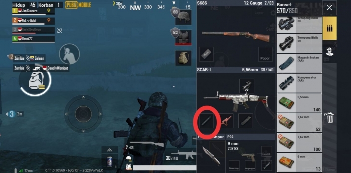 Gunakan Peredam Suara untuk agar tidak memicu datangnya Zombie atau musuh dokpri