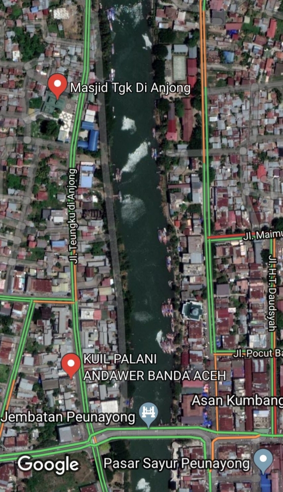 Peta lokasi mesjid via GoogleMap