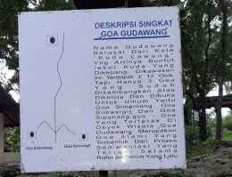 Gambar 1 : Deskripsi singkat Goa Gudawang