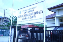 Gambar : Gedung Depan UPT PAUD TK DIKDAS dan DIKMEN XV Kecamatan Ciampea