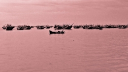 Perahu Perahu Siap Mencari Ikan di Senja hari (Dokumentasi Pribadi)