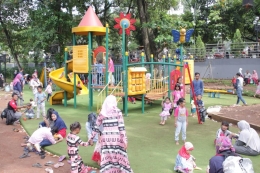 Playground di Taman Cibinong Situ Plaza. (Dokpri)