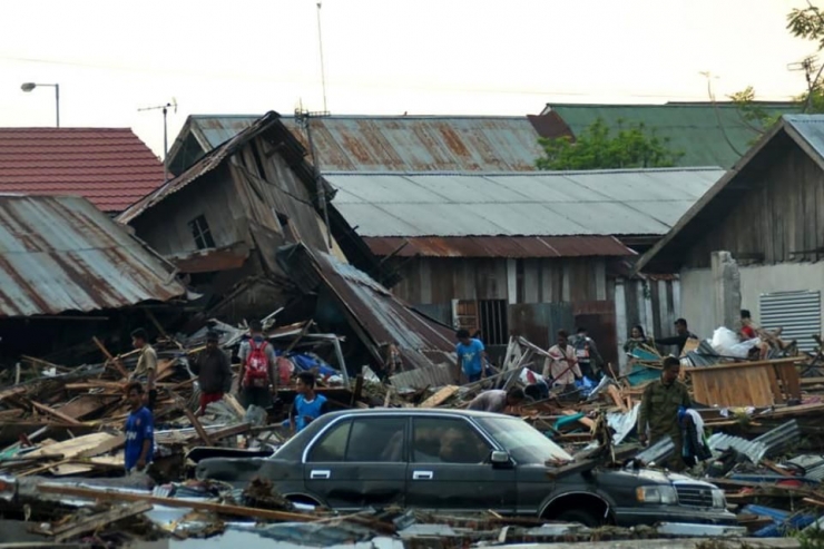 Dampak bencana alam di Sulawesi Tengah (sumber: www.newsweek.com)