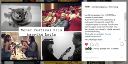 Deskripsi : Perpustakaan Nasional saat ini tempat berkumpulnya komunitas-komunitas di Indonesia, salah-satunya komunitas blogger niche film I Sumber Foto : IG KOMIK Kompasiana