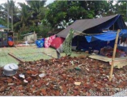 Korban Bencana yang Tinggal Di Tenda (Sumber:Allianz Peduli)