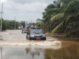Banjir melanda kabupaten Bangka awal Maret 2019 ini (dok. WA Grup Bangka Setara) 