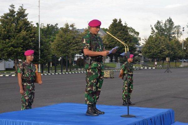 Irup membacakan Amanat Dankormar (Dokpri)