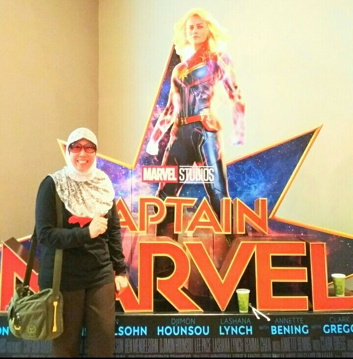 Saya dan Captain Marvel (dok.pri)