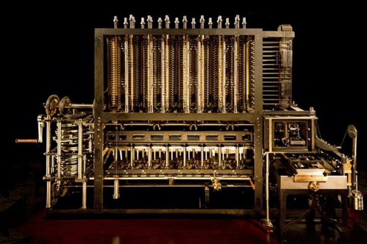 Difference Engine karya Charles Babage sebagai komputer pertama dunia - Foto: pinterest.com