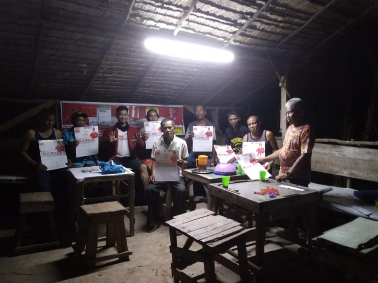 Abdul Gofar Hm ketika berjumpa masyarakat perum griya Handayani kelurahan Sukajadi, kab.banyuasin. Dokpri