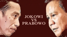 Ilustrasi Jokowi dan Prabowo/Liputan6.com
