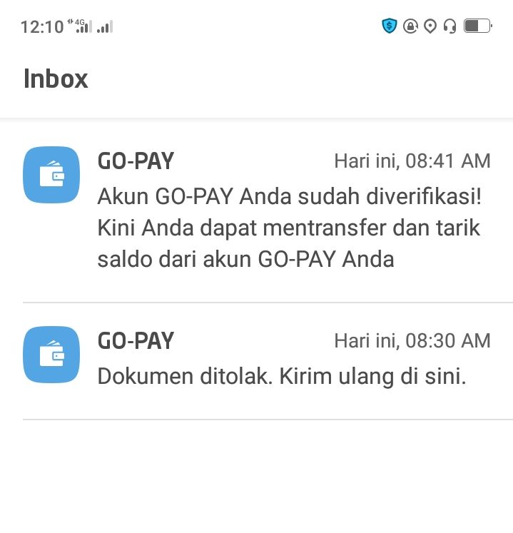 Tangkapan Layar Go-Pay | Dokpri