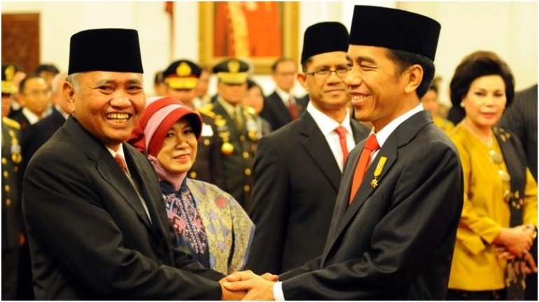 Ketua KPK Agus Rahardjo dan Presiden Jokowi (IST)/sumber:SuaraNasional.com