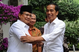 Pertemuan Jokowi dan Prabowo | Foto: Tahta Aidila/Republika