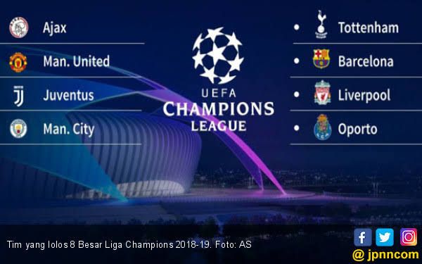 Delapan tim terbaik penghuni Liga Champions 2018/2019 (jpnn.com)