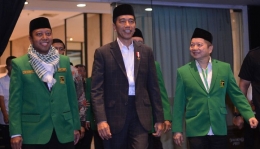 Foto (ki-ka): Muhammad Romahurmuziy, Presiden Jokowi, dan Suharso Monoarfa/ sumber:Wartaekonomi.co.id