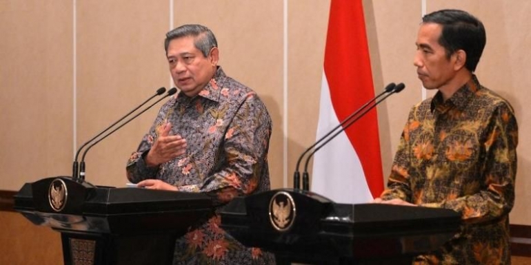 SBY dan Jokowi,  sumber gambar : kompas.com 