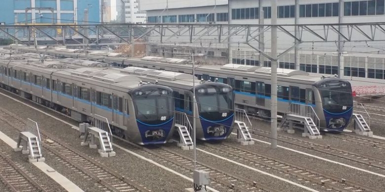 Armada MRT Parkir di Depo Lebakbulus (FT. Dok. MRT)