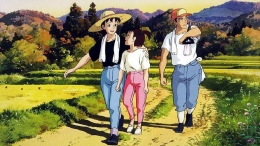 Dari kiri ke kanan: Taeko, Adik Toshio, dan Toshio dalam film "Only Yesterday" | imdb.com