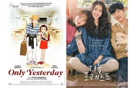 Kiri: poster film "Only Yesterday" (1991), kanan: poster film "Little Forest" (2018) versi Korea | imdb.com