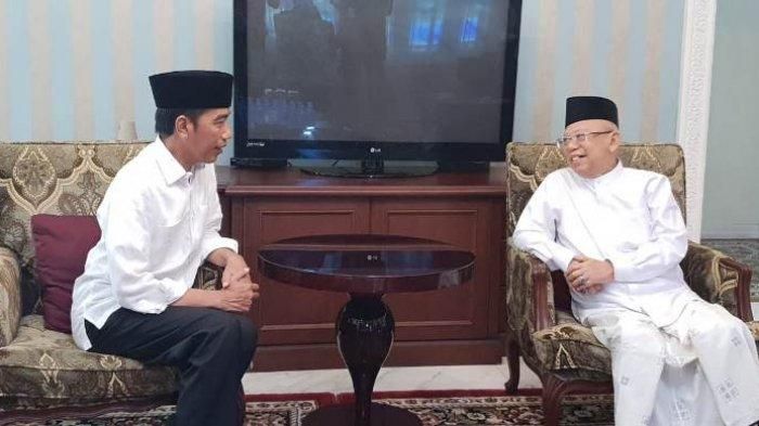 Jokowi dan Ma'ruf Amin. (Foto: TRIBUNNEWS.COM/DENNIS D)