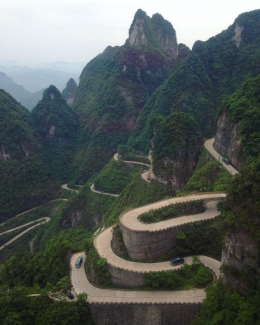 Tianmen Mountain Road, China