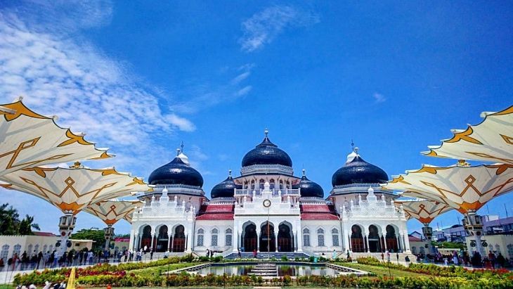 Today's view of Grand Mosque Baiturrahman
