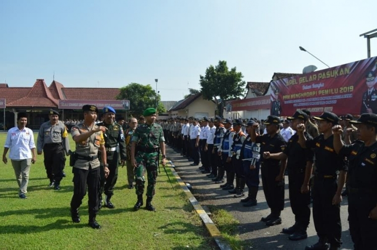 Apel Gelar Pasukan Kesiapan Pam Pemilu (Dokpri)